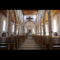 Waldkirchen, St. Peter und Paul (Bayernwalddom), Innenraum in Richtung Chor