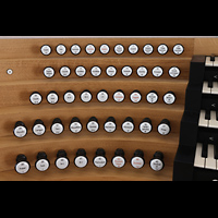 Weilheim i.OB., Stadtpfarrkirche Mari Himmelfahrt, Linke Registerstaffel