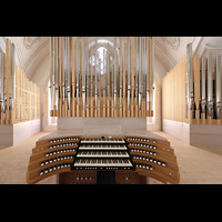 Weilheim i.OB., Stadtpfarrkirche Mari Himmelfahrt, Spieltisch und Orgel