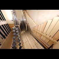 Weilheim i.OB., Stadtpfarrkirche Mari Himmelfahrt, Pfeifen im Schwellwerk (rechter Gehuseteil)