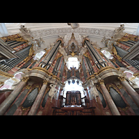 Weingarten, Basilika  St. Martin, Groe Gabler-Orgel Gesamtansicht