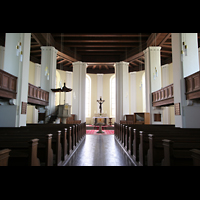 Templin, Maria-Magdalenen-Kirche, Innenraum / Hauptschiff in Richtung Chor