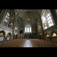 Leipzig, Peterskirche, Innenraum / Hauptschiff in Richtung Chor