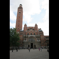 London, Westminster Cathedral, Auenansicht mit Turm