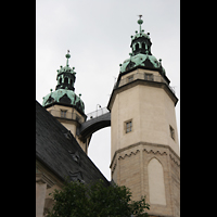 Halle (Saale), Marktkirche Unserer Lieben Frauen, Doppeltürme auf der Marktplatzseite