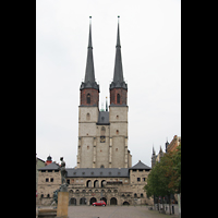 Halle (Saale), Marktkirche Unserer Lieben Frauen, Hallmarkt mit Türmen der Marktkirche