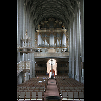 Halle (Saale), Marktkirche Unserer Lieben Frauen, Hauptschiff mit großer Orgel