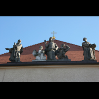 Berlin, Hoffnungskirche, Detail am Dach