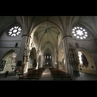 Mnster, Dom St. Paulus, Blick von der Eingangshalle in den Innenraum