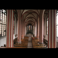 Bremen, Propsteikirche St. Johann, Blick von der Orgelempore ins Hauptschiff