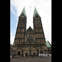 Bremen, Dom St. Petri, Fassade mit Doppeltürmen