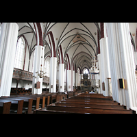 Tangermünde, St. Stephan, Innenraum / Hauptschiff in Richtung Chor