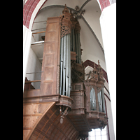 Tangermünde, St. Stephan, Orgel von der Seite gesehen