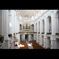 Dresden, Kathedrale (ehem. Hofkirche), Blick vom Chorumgang zur Orgel
