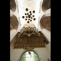 Stralsund, St. Marien, Orgel und Blick ins Gewölbe