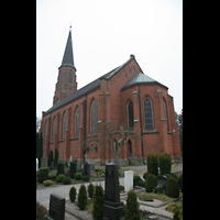 Bremen, St. Johann Oberneuland, Auenansicht in Richtung Chor
