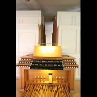 Dachau, St. Jakob, Mechanischer Spieltisch mit Orgel