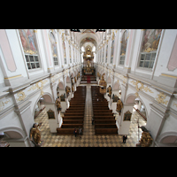 München (Munich), Alt St. Peter, Blick von der Orgelempore in die Kirche