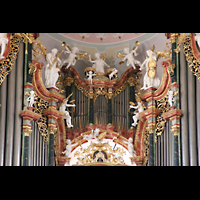Ochsenhausen, Klosterkirche St. Georg, Hauptorgel - Prospektdetail