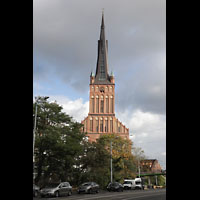 Szczecin (Stettin), Katedra sw. Jakuba (Jakobskathedrale), Kathedrale von der Ksiedza Kardynala Stefana Wyszynskiego aus gesehen