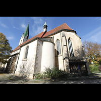Rottenburg, St. Moriz, Chor und Seitenschiff von außen