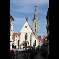 Rottenburg, Dom St. Martin, Außenansicht vom Marktplatz aus