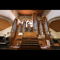 Rottenburg, St. Moriz, Orgel mit Spieltisch