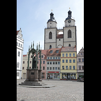 Wittenberg, Stadtkirche St. Marien, Lutherdenkmal und Stadtkirche