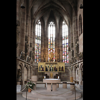 Nrnberg (Nuremberg), Frauenkirche am Hauptmarkt, Chorraum mit Altar