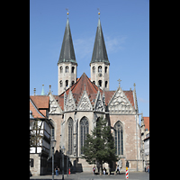 Braunschweig, St. Martini, Auenansicht mit Chorraum vom Altstadtmarkt aus
