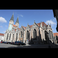 Braunschweig, St. Martini, Auenansicht seitlich von Sdosten (An der Martinikirche) aus