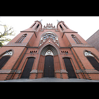 Berlin, St. Paulus Dominikanerkloster, Fassade perspektivisch