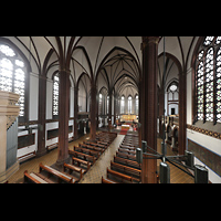 Berlin, St. Paulus Dominikanerkloster, Blick von der Orgelempore in die Kirche