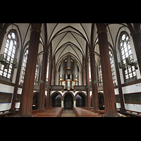 Berlin, St. Paulus Dominikanerkloster, Innenraum in Richtung Orgel