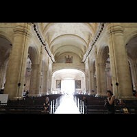 La Habana (Havanna), Catedral de San Cristbal, Innenraum in Richtung (digitaler!) Orgel