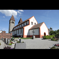 Reichenau, St. Peter und Paul Niederzell, Außenansicht von Nordwesten