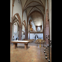 Basel, Predigerkirche, Blick vom Chroraum in Richtung Orgel