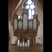 Basel, Predigerkirche, Silbermann-Orgel vom Lettner aus gesehen