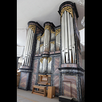 Malters, St. Martin, Orgel mit Spieltisch seitlich