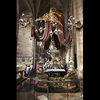 Praha (Prag), Katedrála sv. Víta (St. Veits-Dom), Reliquienaltar des heiligen Nepomuk
