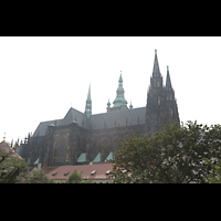 Praha (Prag), Katedrála sv. Víta (St. Veits-Dom), Veitsdom von Nordwesten gesehen