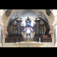 Praha (Prag), Strahov Klter Bazilika Nanebevzet Panny Marie (Klosterkirche), Hauptorgel