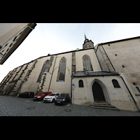 Bautzen, Dom St. Petri, Nördliche Seitenansicht von der Straße 'An der Petrikirche' aus