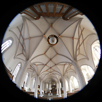 Bautzen, Dom St. Petri, Gesamter Innenraum von der Empore der Eule-Orgel aus gesehen
