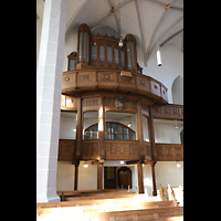 Bautzen, Dom St. Petri, Orgelempore mit Eule-Orgel seitlich