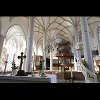 Bautzen, Dom St. Petri, Blick vom evangelischen Altar zur Westwand mit Eule-Orgel