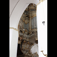 Rostock, St. Marien, Blick durch die Sulen auf die Orgel