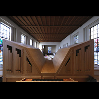 Berlin, Lindenkirche, Rckansicht des Rckpositivs mit mitteltnigem Holzprinzipal