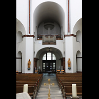 Berlin, St. Marien (Maria, Hilfe der Christen9, Blick über den Altar zur Orgel