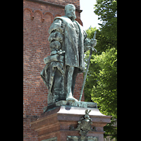 Berlin, St. Nikolai, Standbild von Kurfürst Joachim II., durch dessen Übertritt zum protestantischen Glauben die Reformation in der Mark Brandenburg begann